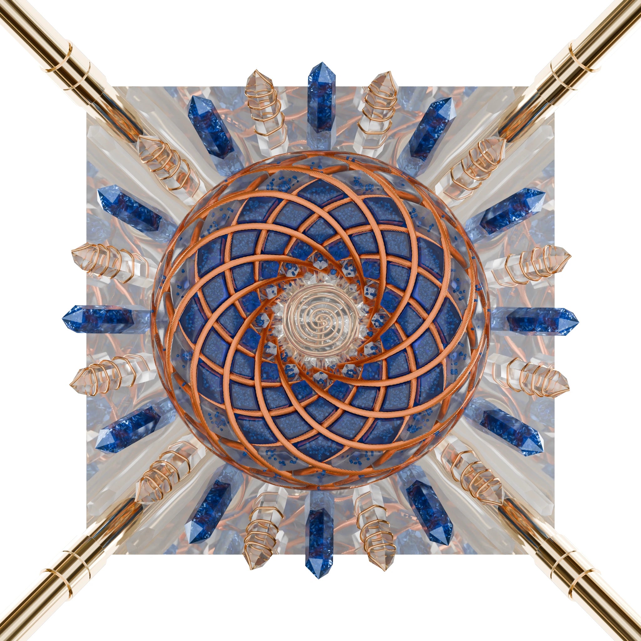 Azurite Shield – iPyramids i9 Giza Quantum Vortex & Shield